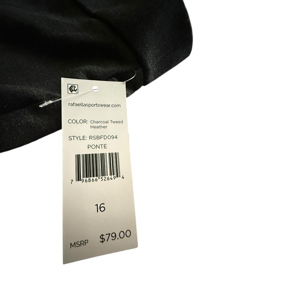 Rafaella NWT Charcoal High Rise Boot Pants | 16 - Picture 6 of 9